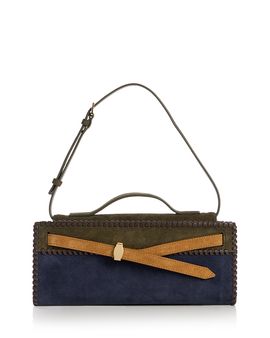Veronica Beard Veronica Beard Dash Suede Clutch Shoulder Bag