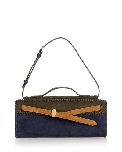 Veronica Beard Veronica Beard Dash Suede Clutch Shoulder Bag