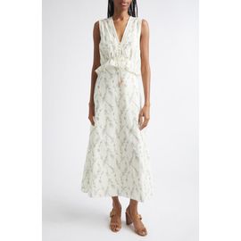 Veronica Beard Veronica Beard Dominick Floral Cotton & Silk Dress