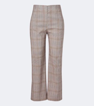 Veronica Beard Veronica Beard Dova cropped cotton and linen straight pants