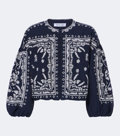 Veronica Beard Veronica Beard Drake embroidered cotton-blend jacket