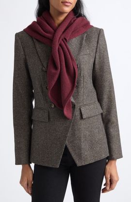 Veronica Beard Veronica Beard Drezel Pull Through Merino Wool & Cashmere Knit Scarf (Nordstrom Exclusive)
