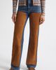 Veronica Beard Veronica Beard Dylan High Waist Suede Trim Straight Leg Jeans - 1