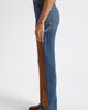 Veronica Beard Veronica Beard Dylan High Waist Suede Trim Straight Leg Jeans - 3