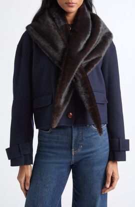 Veronica Beard Veronica Beard Faux Fur Scarf