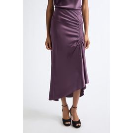 Veronica Beard Veronica Beard Felecia Ruched Silk Blend Midi Skirt