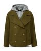 Veronica Beard Veronica Beard Franklin Double Breasted Wool Blend Hoodie Coat - 5
