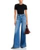 Veronica Beard Veronica Beard Freddy High Rise Extra Wide Leg Jeans in Ripple Haze - 2
