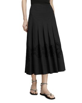 Veronica Beard Veronica Beard Fynnley Eyelet Midi Skirt