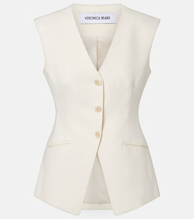 Veronica Beard Veronica Beard Gillson cotton-blend twill vest