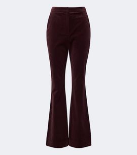 Veronica Beard Veronica Beard Gracie cotton-blend velvet flared pants