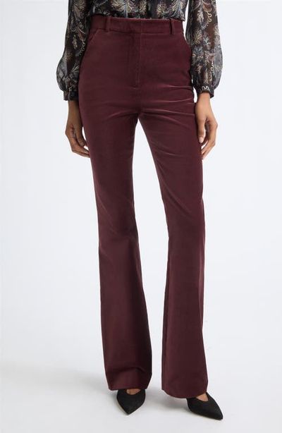 Veronica Beard Veronica Beard Gracie Flare Leg Velvet Pants