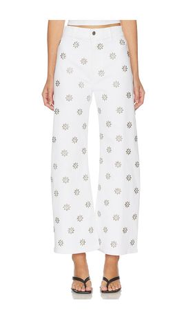 Veronica Beard Veronica Beard Grant High Rise Wide Leg Crop