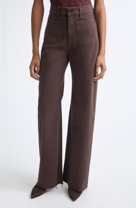 Veronica Beard Veronica Beard Grant High Waist Wide Leg Jeans