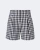 Veronica Beard Veronica Beard Haina gingham pleated cotton shorts - 1