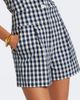 Veronica Beard Veronica Beard Haina gingham pleated cotton shorts - 3