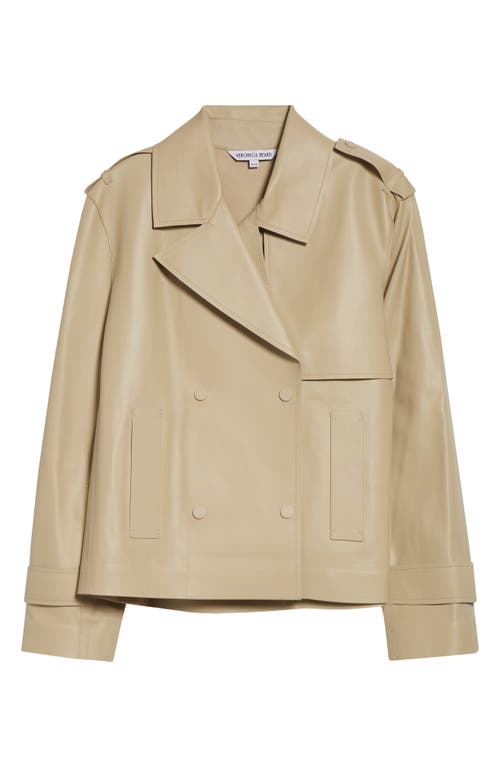 Veronica Beard Veronica Beard Heathcliff Crop Leather Trench Coat