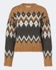 Veronica Beard Veronica Beard Jessalyn Fair Isle alpaca and wool-blend sweater - 1