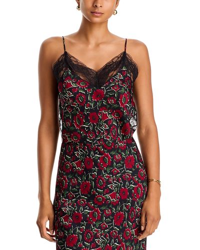 Veronica Beard Veronica Beard Johanan Lace Trim Printed Camisole