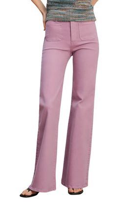 Veronica Beard Veronica Beard Joplin Patch Pocket Wide Leg Jeans