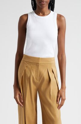 Veronica Beard Veronica Beard Jordyn Stretch Cotton Rib Tank