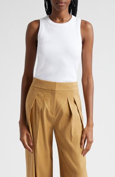 Veronica Beard Veronica Beard Jordyn Stretch Cotton Rib Tank