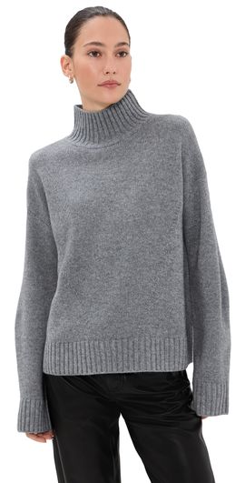 Veronica Beard Veronica Beard Journey Cashmere Wool Pullover Medium Heather Grey
