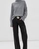 Veronica Beard Veronica Beard Journey Cashmere Wool Pullover Medium Heather Grey - 5