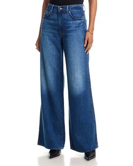 Veronica Beard Veronica Beard Kasey Mid Rise Wide Leg Jeans in Bright Blue