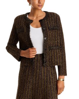 Veronica Beard Veronica Beard Keziah Metallic Knit Jacket