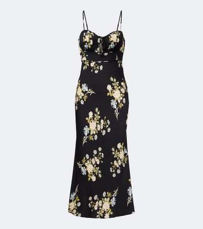 Veronica Beard Veronica Beard Kieren floral silk-blend georgette midi dress
