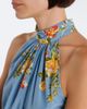 Veronica Beard Veronica Beard Kovi floral halterneck silk-blend top - 3