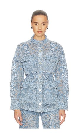 Veronica Beard Veronica Beard Lane Jacket W/ Burnout Floral