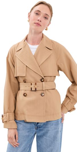 Veronica Beard Veronica Beard Lazaro Dickey Jacket Heritage Khaki