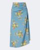 Veronica Beard Veronica Beard Limani ruched floral silk-blend midi skirt - 1