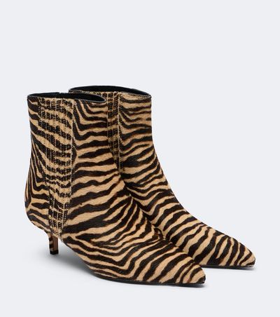 Veronica Beard Veronica Beard Lisa printed calf hair ankle boots