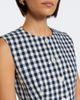 Veronica Beard Veronica Beard Lois gingham cotton vest - 3