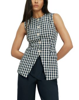 Veronica Beard Veronica Beard Lois Gingham Vest