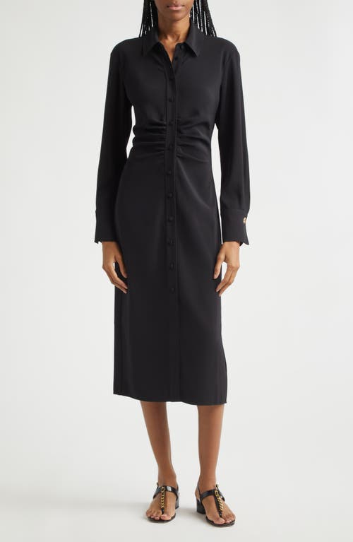Veronica Beard Veronica Beard Loxley Long Sleeve Midi Shirtdress