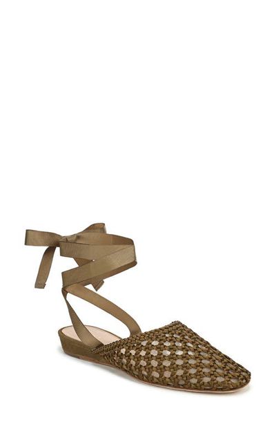 Veronica Beard Veronica Beard Malia Ankle Tie Ballet Flat
