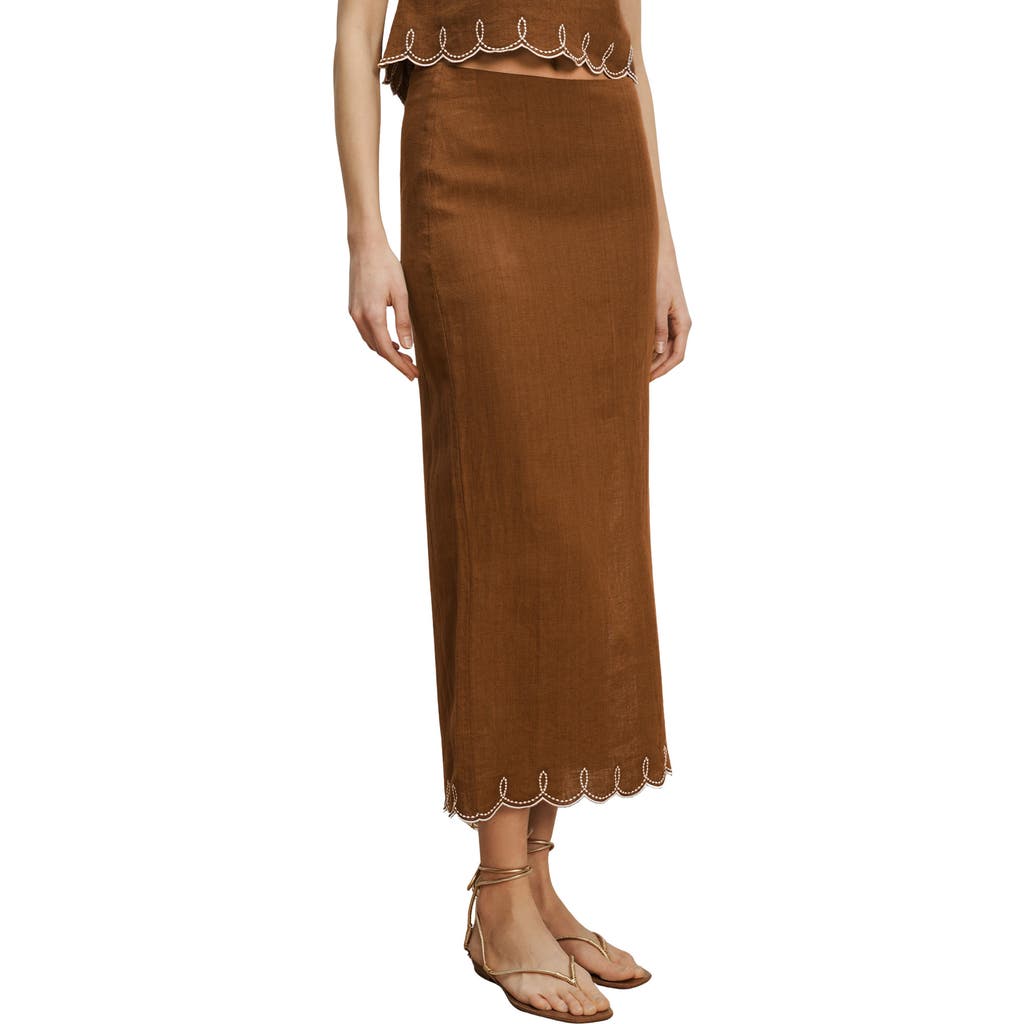 Veronica Beard Veronica Beard Malou Scallop Maxi Skirt