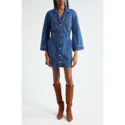 Veronica Beard Veronica Beard McKinely Long Sleeve Denim Minidress