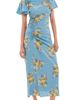Veronica Beard Veronica Beard Midi Huntleigh Dress Blue River Multi - 1