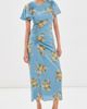Veronica Beard Veronica Beard Midi Huntleigh Dress Blue River Multi - 2