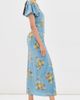 Veronica Beard Veronica Beard Midi Huntleigh Dress Blue River Multi - 4