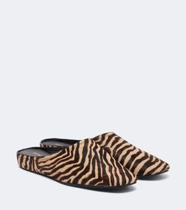 Veronica Beard Veronica Beard Narcisa zebra-print calf hair mules