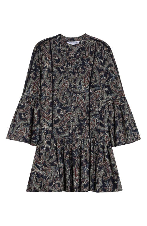 Veronica Beard Veronica Beard Novessa Long Sleeve Paisley Minidress