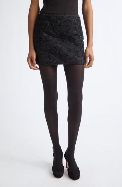 Veronica Beard Veronica Beard Olenna Embellished Silk Blend Miniskirt