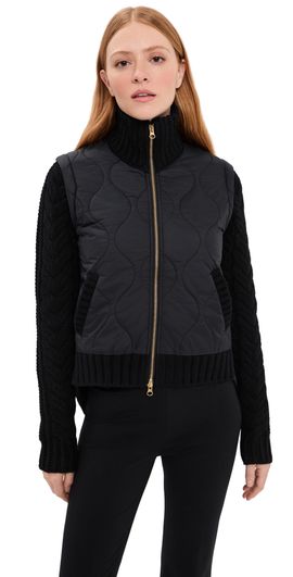 Veronica Beard Veronica Beard Patra Mixed Media Jacket Black