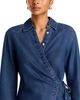 Veronica Beard Veronica Beard Perezzi Asymmetric Tie Waist Denim Shirt - 4